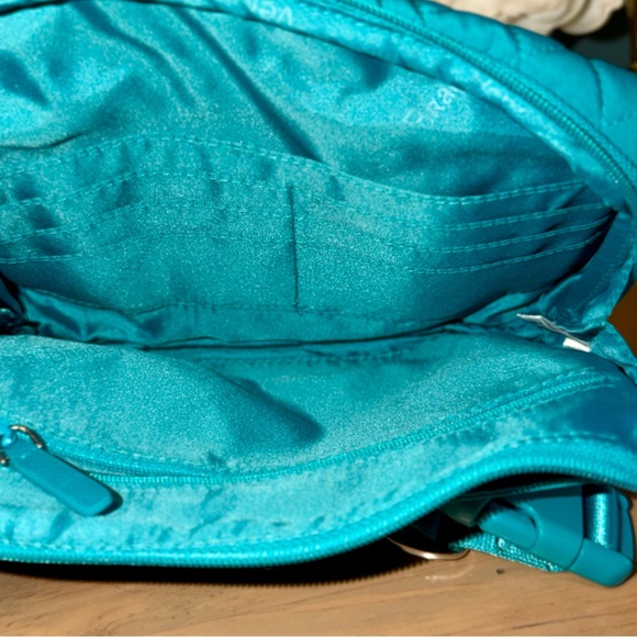 Vera Bradley Teal Quilted Belt Bag Crossbody Fanny Pack Adjustable Strap - Picture 9 of 12
